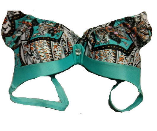 Bikini Estampado Triángulo con Aro y Fruncido - Image 3