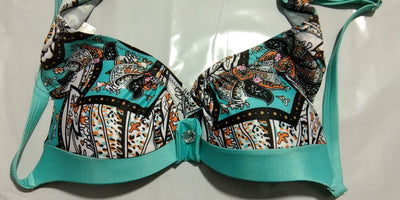 Bikini Estampado Triángulo con Aro y Fruncido - Image 4
