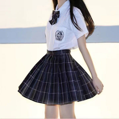 Falda Plisada Uniforme Japonés Cintura Alta con Moño - Image 12