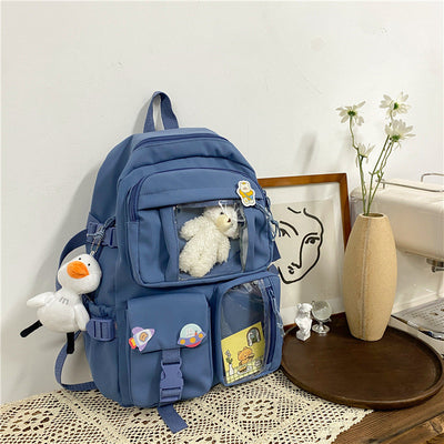 Mochila Escolar Harajuku de Gran Capacidad para Estudiantes de Secundaria - Image 14