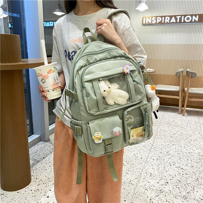 Mochila Escolar Harajuku de Gran Capacidad para Estudiantes de Secundaria - Image 18