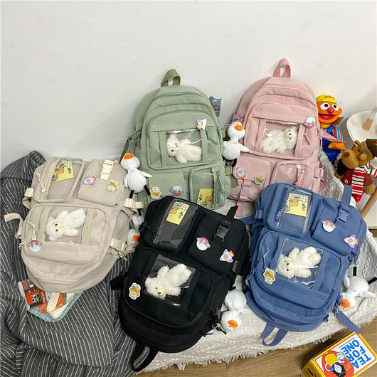 Mochila Escolar Harajuku de Gran Capacidad para Estudiantes de Secundaria - Image 6