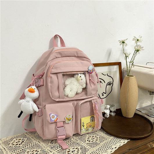 Mochila Escolar Harajuku de Gran Capacidad para Estudiantes de Secundaria - Image 3