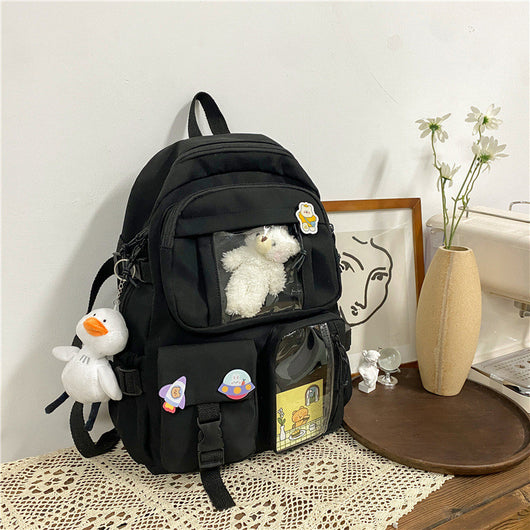 Mochila Escolar Harajuku de Gran Capacidad para Estudiantes de Secundaria - Image 5