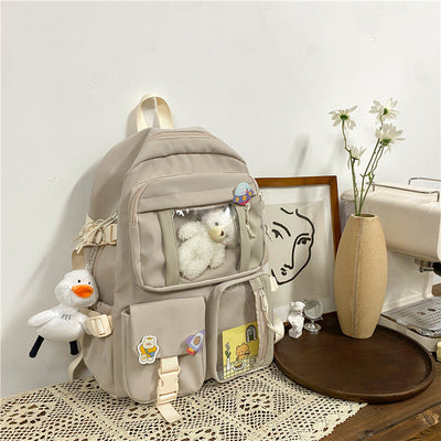 Mochila Escolar Harajuku de Gran Capacidad para Estudiantes de Secundaria - Image 8