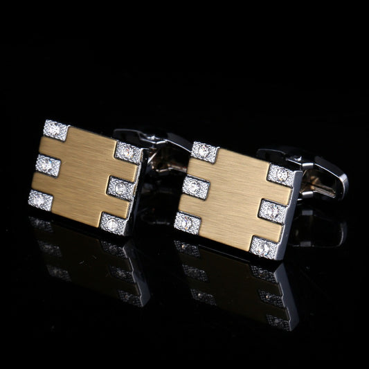 Botones de Puño Diamante en Plata para Hombre - Image 2