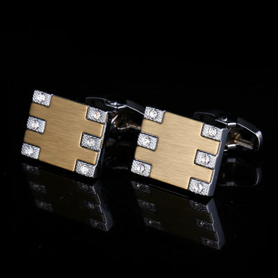Botones de Puño Diamante en Plata para Hombre - Image 2