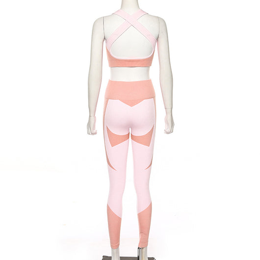 Conjunto de Yoga Ajustado sin Costuras - Image 9