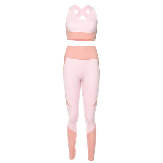 Conjunto de Yoga Ajustado sin Costuras - Image 8