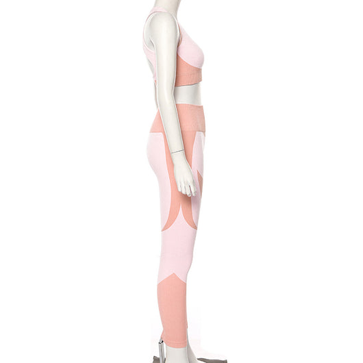 Conjunto de Yoga Ajustado sin Costuras - Image 5