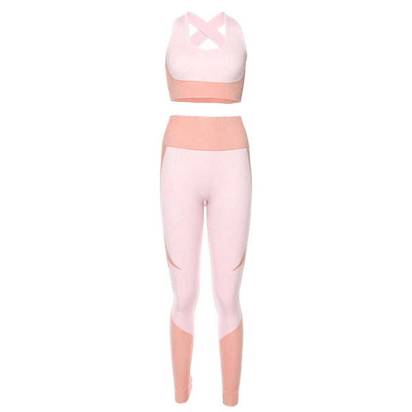 Conjunto de Yoga Ajustado sin Costuras