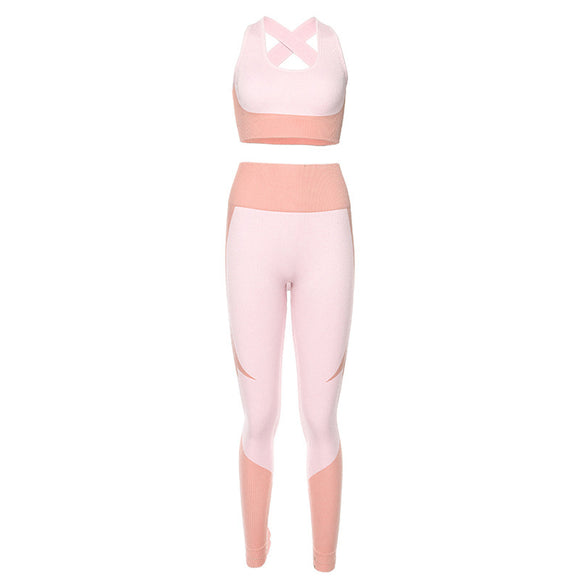 Conjunto de Yoga Ajustado sin Costuras