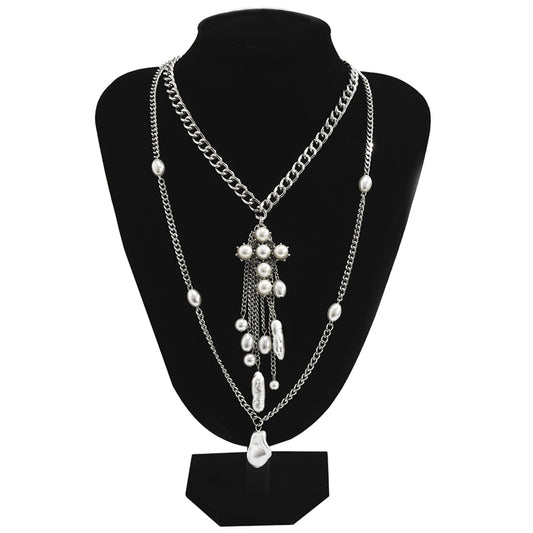 Collar Barroco con Perlas Sintéticas y Borla de Personalidad - Image 2
