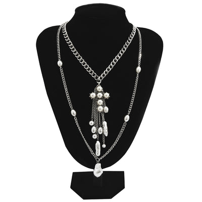Collar Barroco con Perlas Sintéticas y Borla de Personalidad - Image 2
