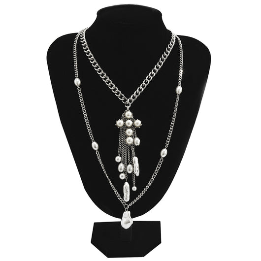 Collar Barroco con Perlas Sintéticas y Borla de Personalidad - Image 2