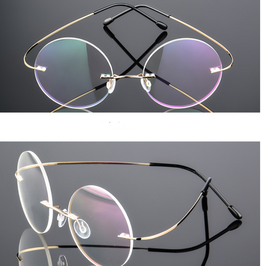 Gafas Retro Sin Marco de Titanio Super Elásticas - Image 4