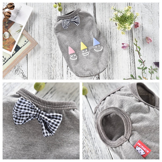 Conjunto de Ropa para Perros: Playera, Chaleco y Gorro de Verano - Image 2