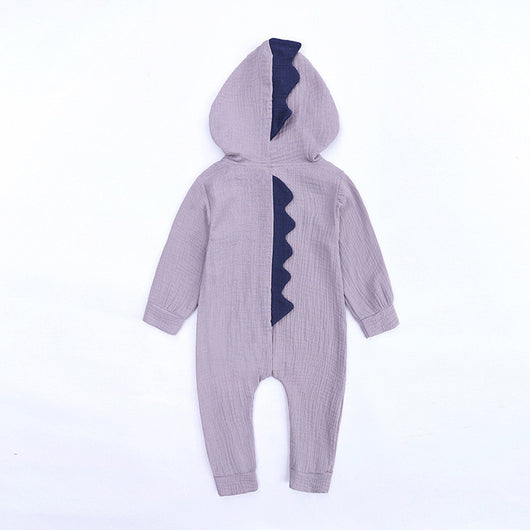 Pijama Enterizo de Dinosaurio con Capucha para Bebé - Image 3