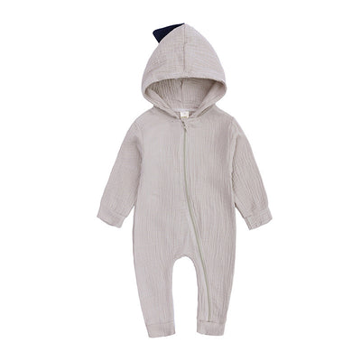Pijama Enterizo de Dinosaurio con Capucha para Bebé