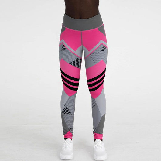 Leggings Yoga Levanta Glúteos con Estampado Geométrico - Image 6