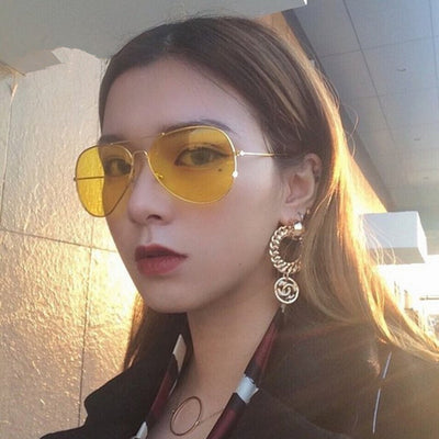 Gafas de Sol Metal Efecto Océano con Lentes Amarillas y Visión Nocturna - Image 14