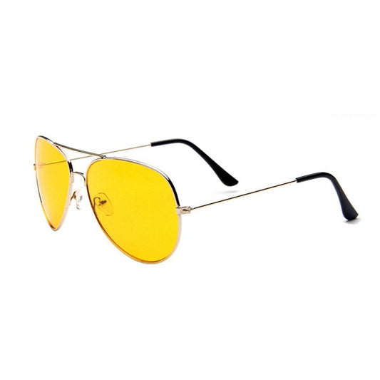 Gafas de Sol Metal Efecto Océano con Lentes Amarillas y Visión Nocturna