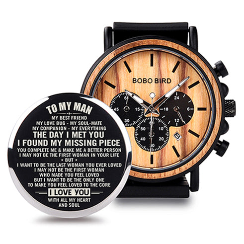 Reloj de Madera BOBO BIRD Cronógrafo Militar Lujo para Hombre - Image 50