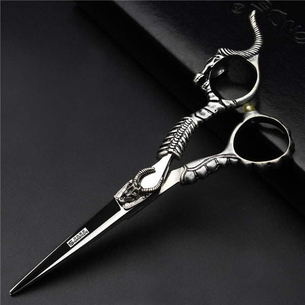 Tijeras Profesionales de Peluquería Retro 6 Pulgadas con Dientes Desfloradores