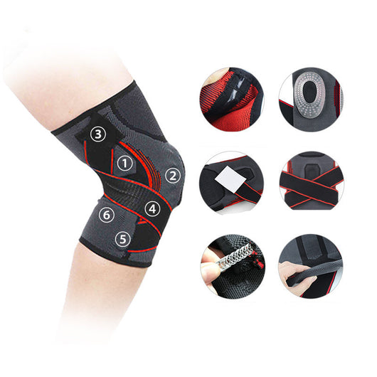 Rodillera Deportiva con Soporte de Resorte de Silicona Antideslizante - Image 5