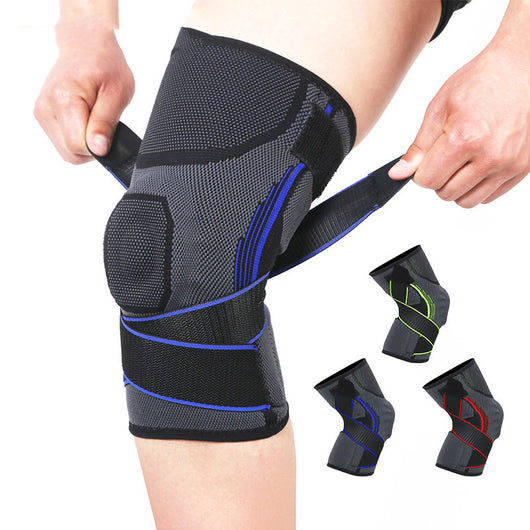 Rodillera Deportiva con Soporte de Resorte de Silicona Antideslizante