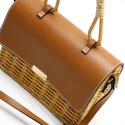 Bolsa Tejida Diagonal para Mujer - Diseño Literario y Fresco - Image 11