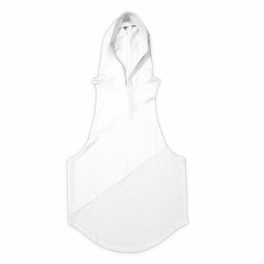 Chaleco Deportivo Hombre Algodón Puro con Capucha - Corte Holgado Musculación - Image 9
