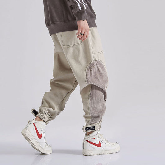 Jeans Hombre Japoneses Corte Relajado con Diseño Mixto - Image 10