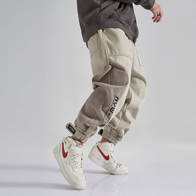Jeans Hombre Japoneses Corte Relajado con Diseño Mixto - Image 5