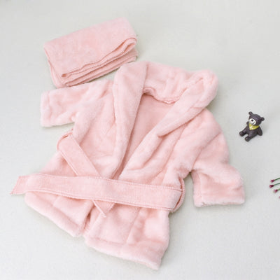 Bata de Baño para Bebé Algodón Suave Color Sólido - Image 13