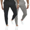 Calça Casual Xadrez com Fecho de Botões e Zíper