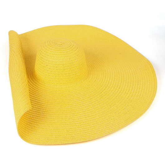 Sombrero de Playa Oversized 25cm de Ala Ancha para Mujer con Protección UV - Image 25