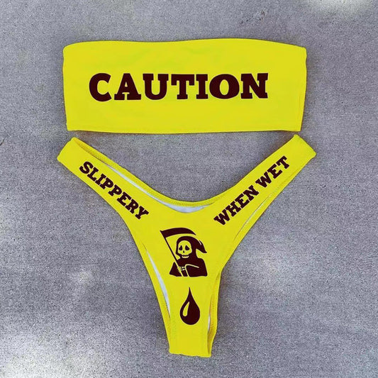 Traje de Baño Bikini Realce Devil con Escote Atrevido