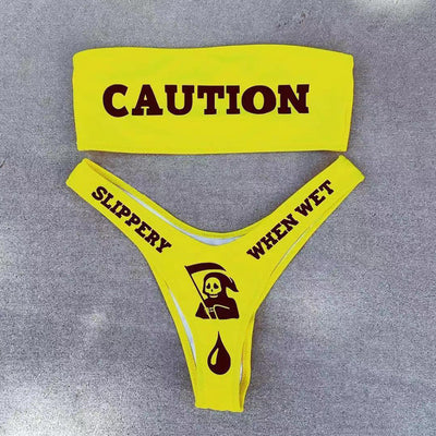 Traje de Baño Bikini Realce Devil con Escote Atrevido