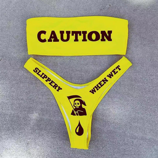 Traje de Baño Bikini Realce Devil con Escote Atrevido