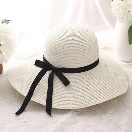 Sombrero de Ala Ancha para Mujer con Lazo - Protección Solar Turística - Image 12