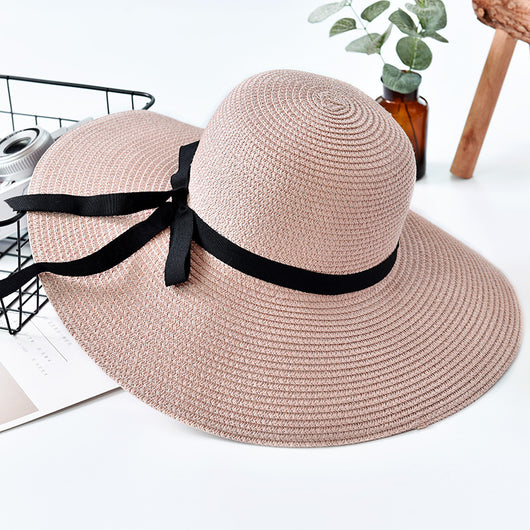 Sombrero de Ala Ancha para Mujer con Lazo - Protección Solar Turística - Image 2