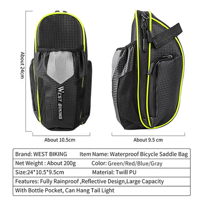 Bolsa Trasera para Bicicleta de Montaña con Porta Botella - Image 11