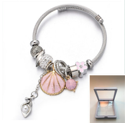 Pulsera de Cristal con Perlas de Concha - Image 6