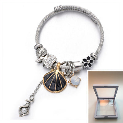 Pulsera de Cristal con Perlas de Concha - Image 7