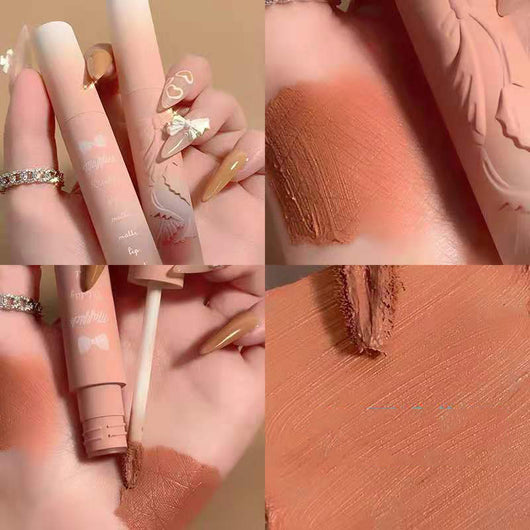 Labial Mate Almendra Desire - Brillo de Larga Duración para Primavera y Verano - Image 17