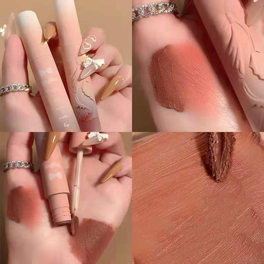 Labial Mate Almendra Desire - Brillo de Larga Duración para Primavera y Verano - Image 16