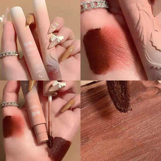 Labial Mate Almendra Desire - Brillo de Larga Duración para Primavera y Verano - Image 30