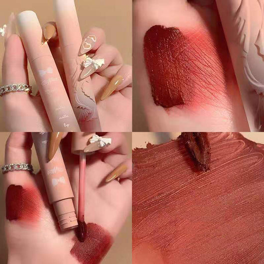 Labial Mate Almendra Desire - Brillo de Larga Duración para Primavera y Verano - Image 26