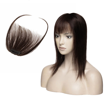 Flequillo Postizo Invisible Tejido a Mano - Reparación Natural del Rostro